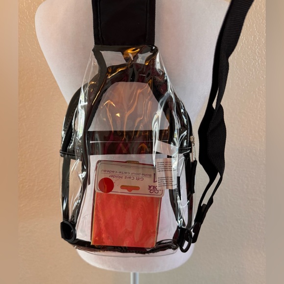 🎒Clear Sling Stadium-Approved Bag with Black Trim by Eastsport - Picture 5 of 16